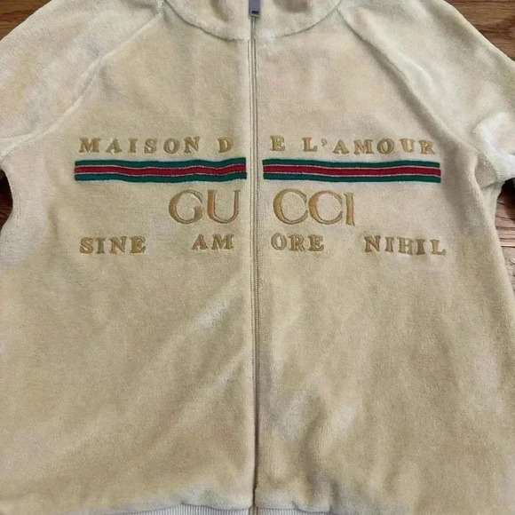 Gucci Kids Baby Maison de L'Amour zipped chenille jacket 12/18 Months - Picture 2 of 12